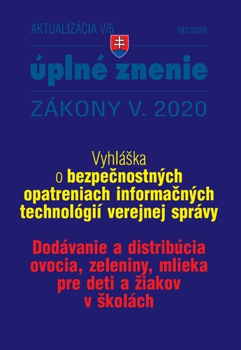 Zákony 2020 V aktualizácia V 5 - štátna služba, informačné technológie verejnej správy