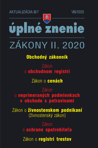 Zákony 2020 II aktualizácia II 7 - Obchodné právo a podnikanie