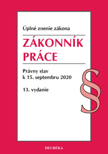 Zákonník práce Úzz 13. vydanie, 2020