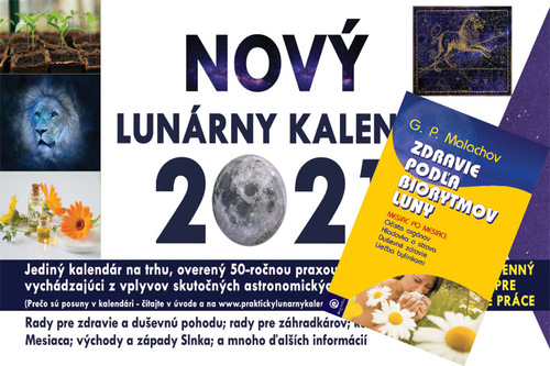 Zdravie podla biorytmov luny + Nový lunárny kalendár 2021/SK