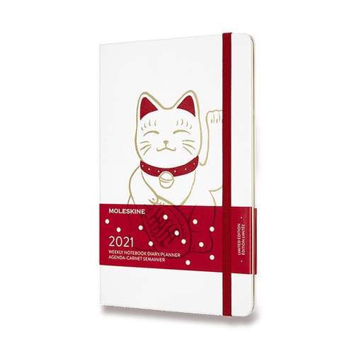 Diár MOLESKINE 2021 týždenný Maneki Neko L
