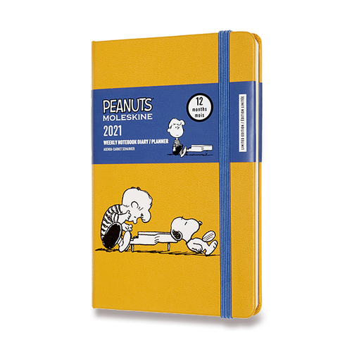 Diár MOLESKINE 2021 týždenný Peanuts Piano S