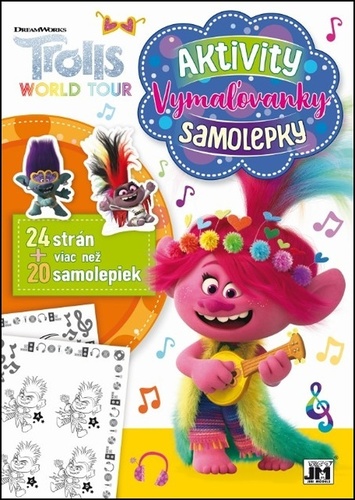Trolls: Aktivity Vymaľovanky Samolepky