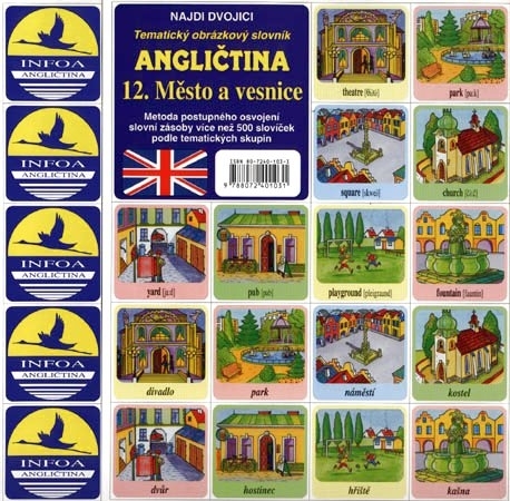 Kniha Najdi dvojici - Angličtina - 12. Město a vesnice - Kolektív autorov