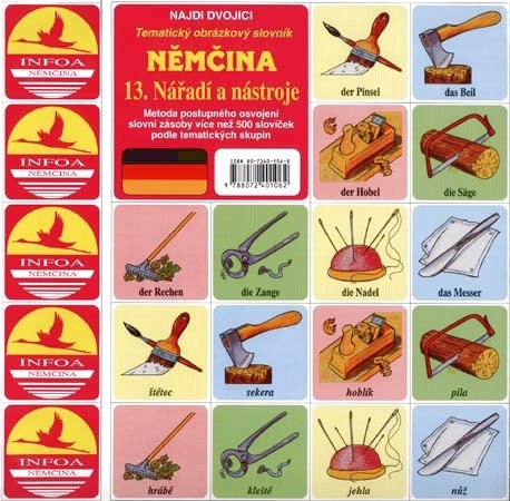 Kniha Najdi dvojici - Němčina - 13. Nářadí a nástroje - Kolektív autorov