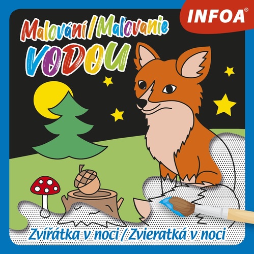 Kniha Malování / Maľovanie vodou – Zvířátka v noci