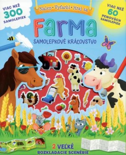 Kniha Farma - kúzelné samolepkové kráľovstvo