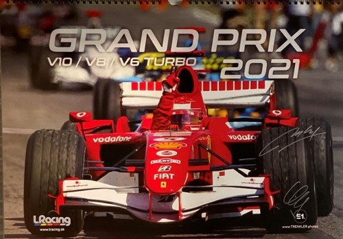 Grand Prix 2021 - nástenný kalendár