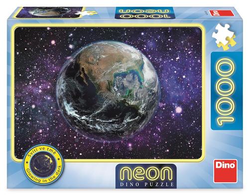 Dino Toys Puzzle Planéta Zem 1000 neon Dino