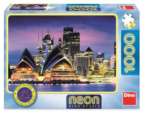 Dino Toys Puzzle Opera v Sydney 1000 neon Dino