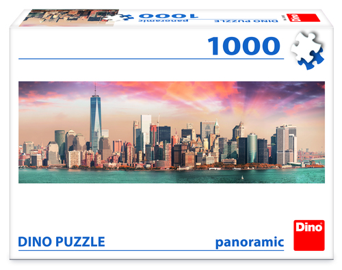 Puzzle Manhattan za súmraku 1000 panoramic Dino
