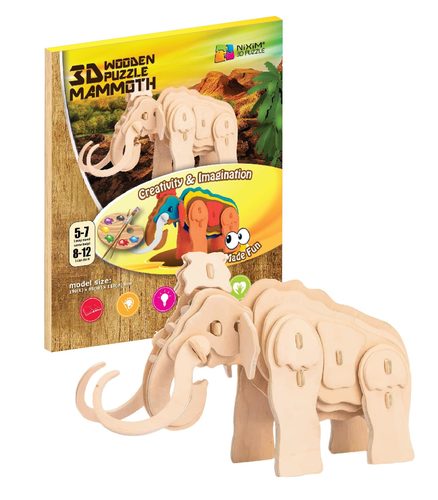 3D Creative Drevené 3D puzzle Mamut