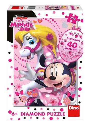 Kniha Puzzle 200 Minnie Mouse diamond