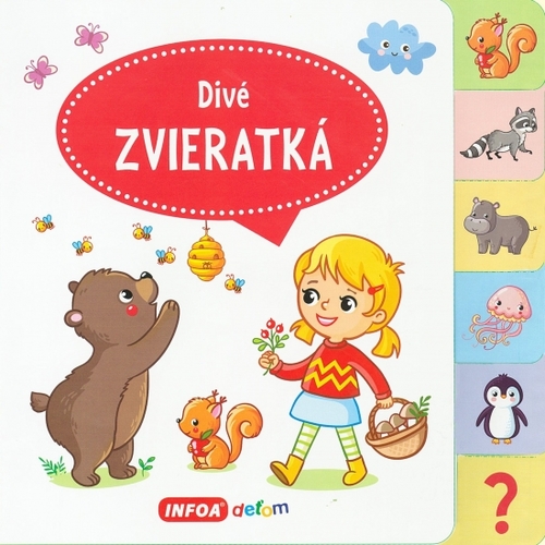 Kniha Divé zvieratká - Veľká knižka so záložkami
