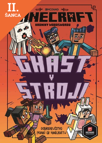 Lacná kniha Minecraft Kroniky Woodswordu 4 - Ghast v stroji