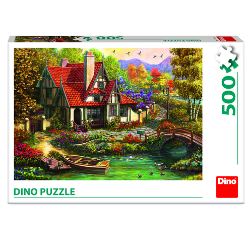 Dino Toys Puzzle Chata pri jazere 500 Dino