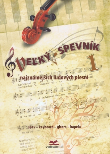 Kniha Veľký spevník najznámejších ľudových piesni 1 - CD