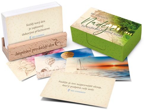 Kniha Naděje S dřevěným stojánkem