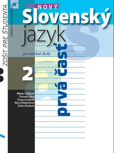 Nový Slovenský jazyk pre SŠ 2 – Zošit pre študenta 1. časť