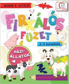 Firkálós füzet 2-3 éveseknek - Háziállat