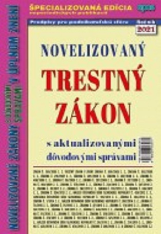 Novelizovaný trestný zákon 2/2021