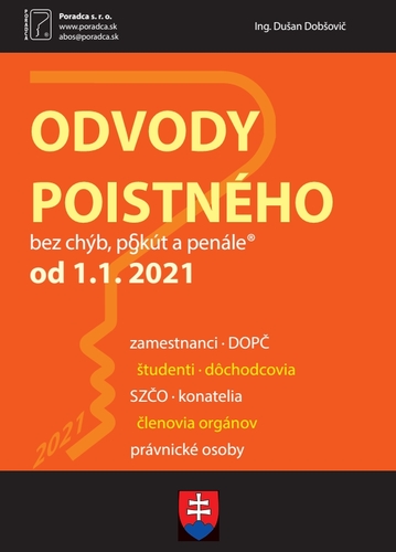 Kniha Odvody poistného od 1. 1. 2021 - Dušan Dobšovič