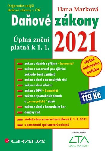 Daňové zákony 2021 - úplná znění k 1. 1. 2021 (CZ) - Hana Marková kúpite na Panta Rhei