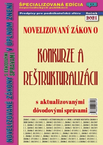 Novelizovaný zákon o konkurze a reštrukturalizácii 6/2021