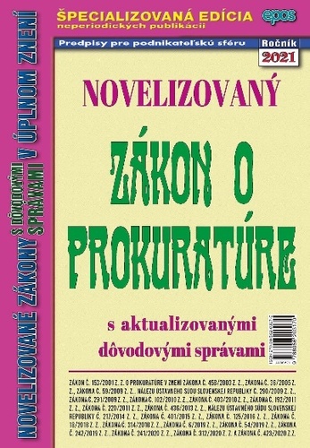Novelizovaný zákon o prokuratúre 8/2021
