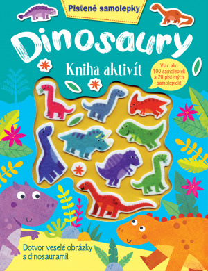 Kniha Dinosaury kniha aktivít - Plstené samolepky