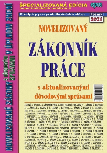 Novelizovaný Zákonník práce 12/2021