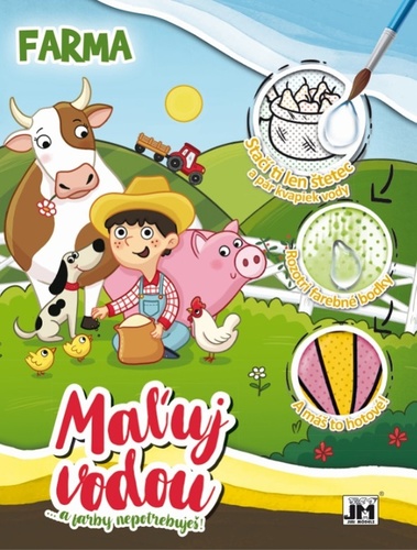 Kniha Maľuj vodou - Farma (A4)