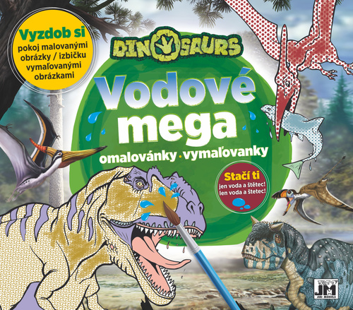 Kniha Vodové mega omalovánky / vymaľovanky - Dinosaurs (A3)