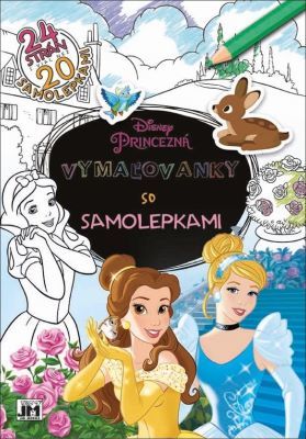 Vymaľovanky so samolepkami - Princezná