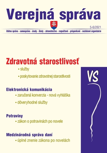 Kniha VS 5-6/2021 – Zdravotná starostlivosť, Potraviny, Elektronizácia