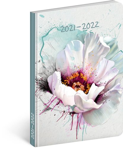 18mesačný diár Petito – Kvet 2021/2022, 11 × 17 cm