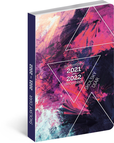 Školský diár Abstrakt (september 2021 – december 2022), 9,8 × 14,5 cm