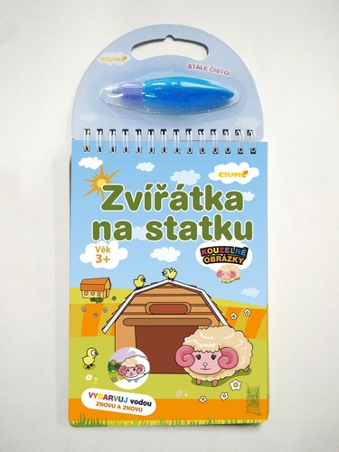 Kouzelné obrázky: Zvířátka na statku (Vybarvuj vodou znovu a znovu)