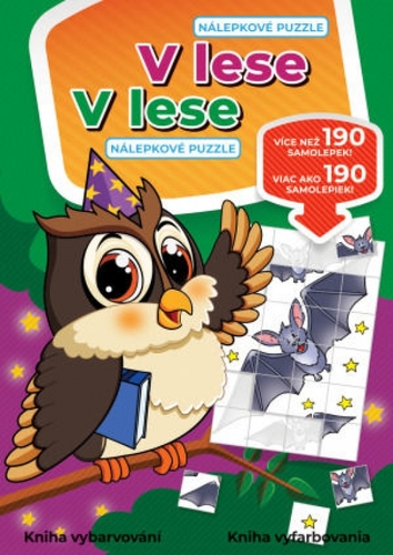 Kniha Nálepkové puzzle: V lese