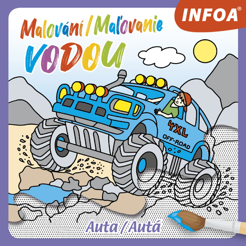 Kniha Malování / Maľovanie vodou – Auta
