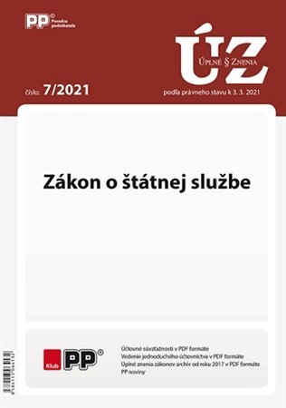 UZZ 7/2021 Zákon o štátnej službe