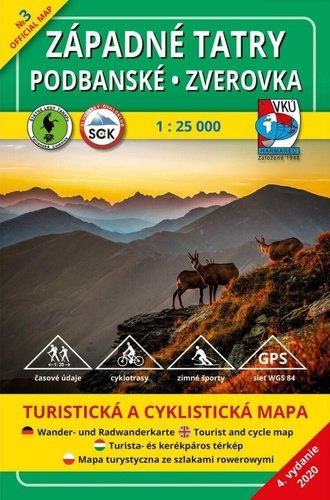 Západné Tatry - Podbanské - Zverovka - TM 3, 1:25 000, 4. vydanie - Kolektív autorov