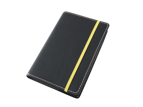 Kožený obal na diár Moleskine S 14 x 9 cm čierny hladký