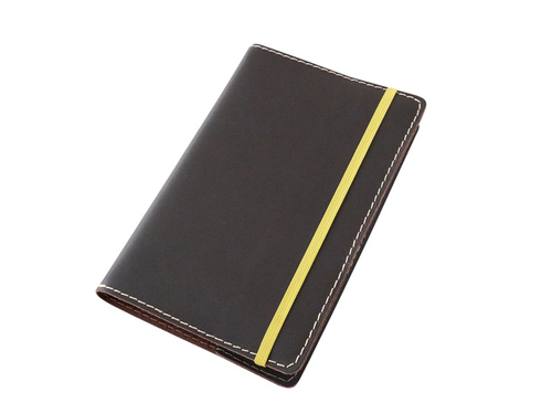 Kožený obal na diár Moleskine S 14 x 9 cm hnedý hladký