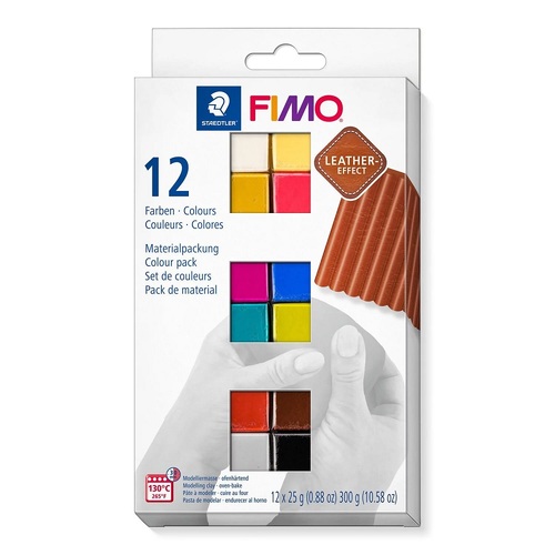 Modelovacia hmota FIMO Leather Effect sada 12x25 g