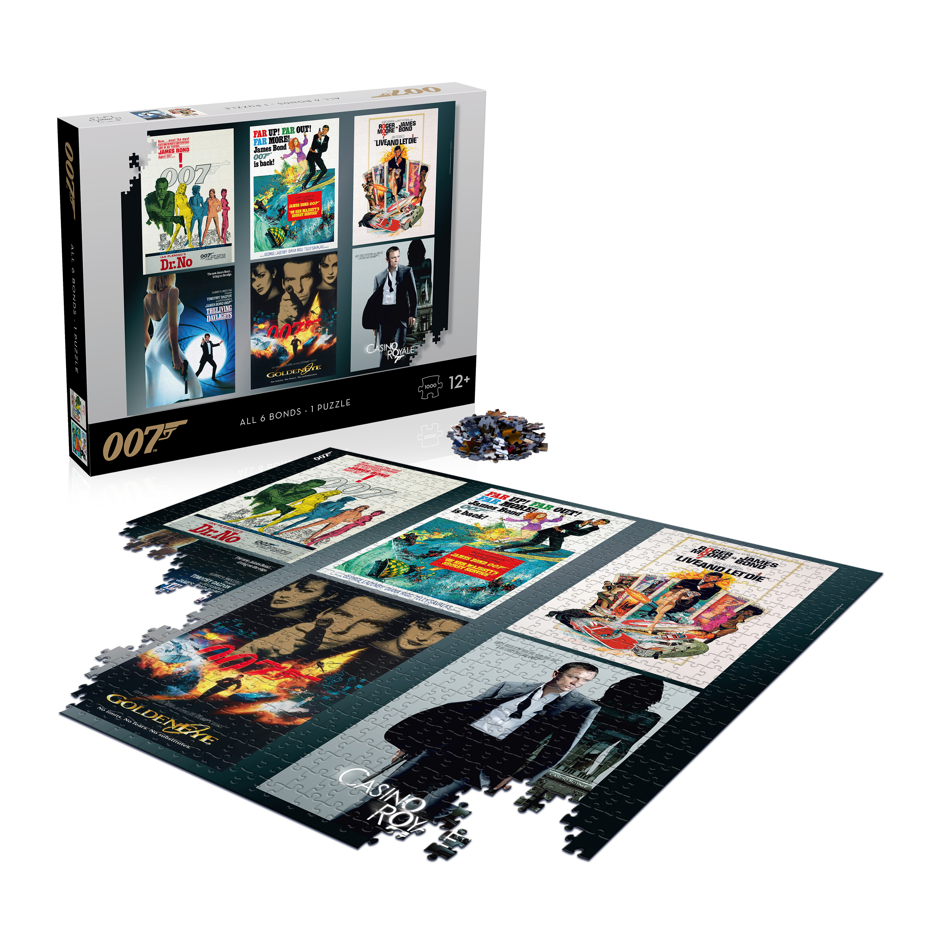 Puzzle James Bond: Herecké debuty 1000 Winning Moves