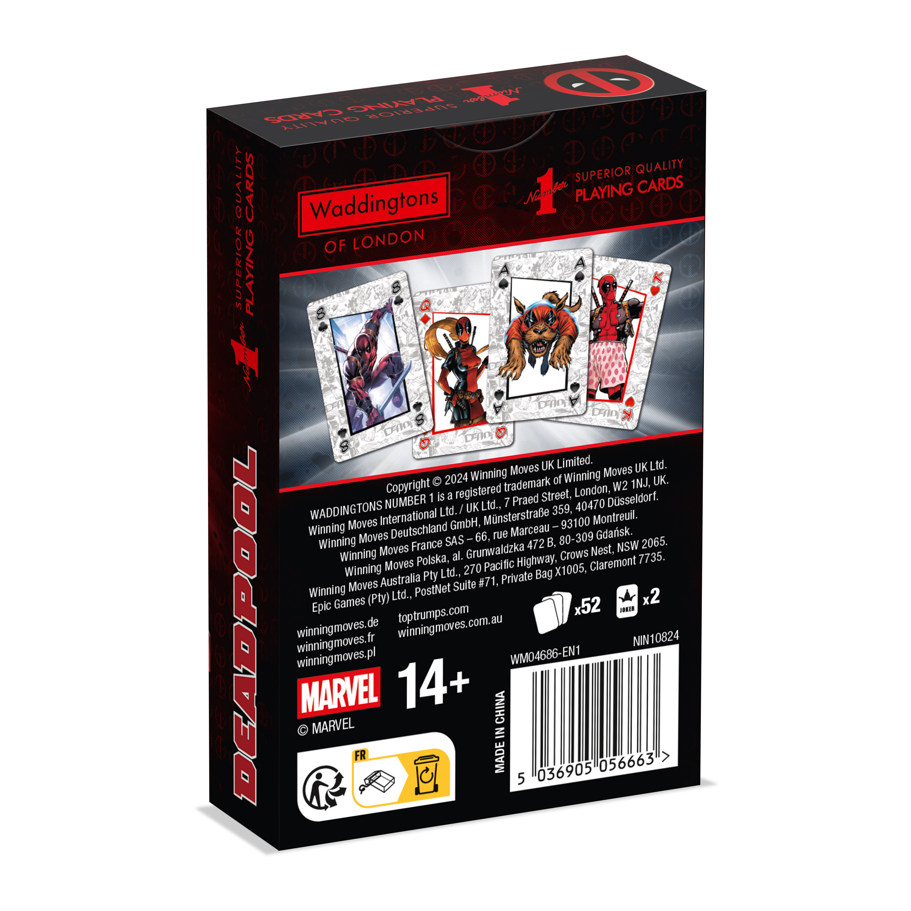 Hracie karty WADDINGTONS NO. 1 Deadpool