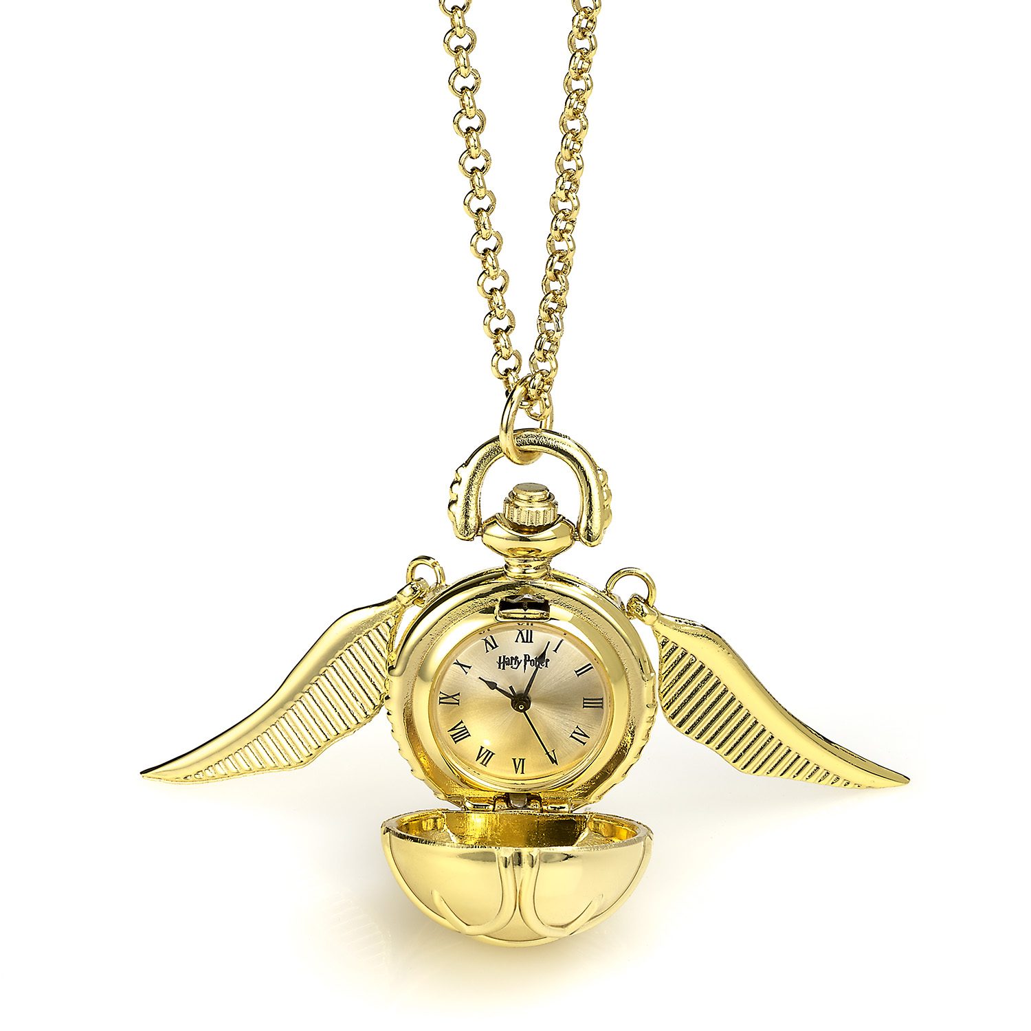Harry Potter náhrdelník s hodinkami Zlatá strela