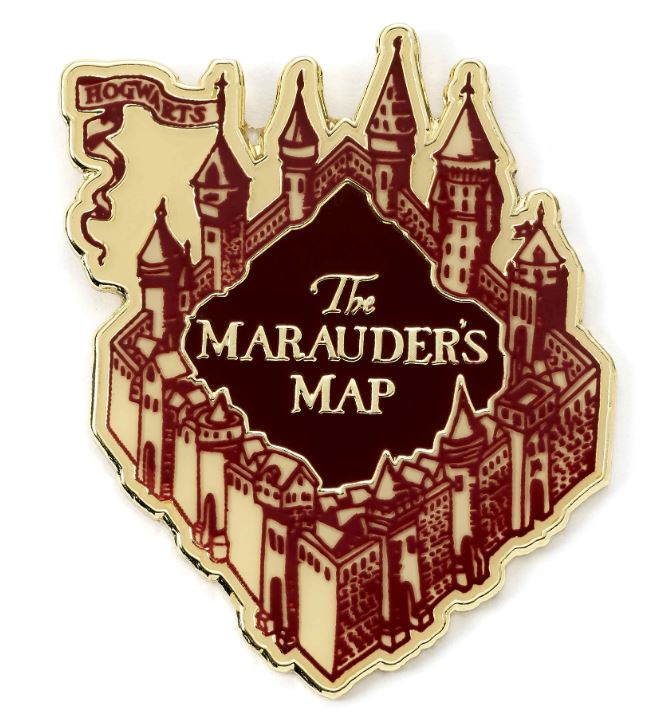 Harry Potter odznak Záškodnícka mapa