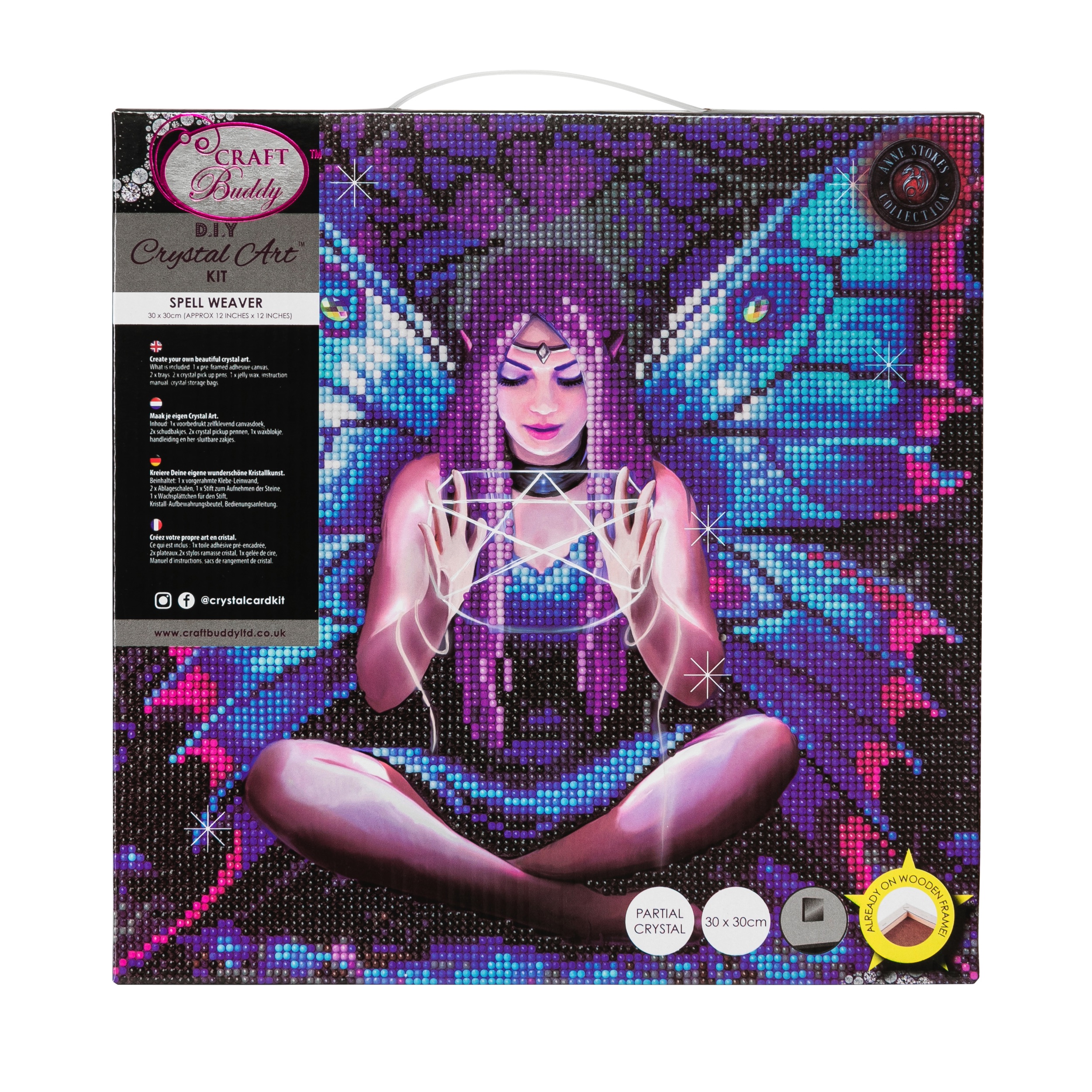 Obraz Magická víla (30x30 cm) vykladanie z diamantov
